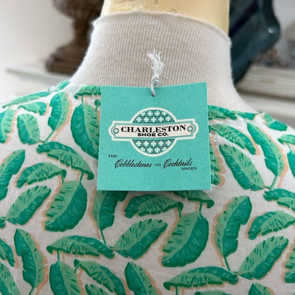 NWT Charleston Shoe Tropical Palm Print Tunic - Picture 6 of 9